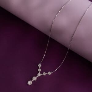 18kt White Gold Diamond Necklace DCN/87
