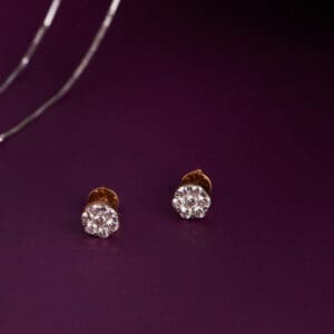 Minimalist Diamond Stud For Dailywear DTP/475
