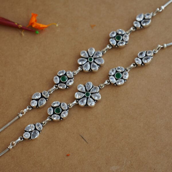 925 Silver Flower Anklet PYSS/837