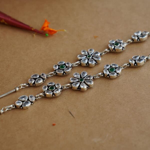 925 Silver Flower Anklet PYSS/837