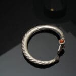 925 Antique Silver Trishul Damru Adjustable Kara KASS/114