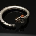 925 Antique Silver Trishul Damru Adjustable Kara KASS/114