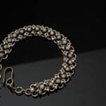 925 Antique Silver chain Bracelet with Pearl BLSS/22