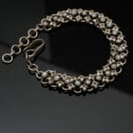 925 Antique Silver chain Bracelet with Pearl BLSS/22