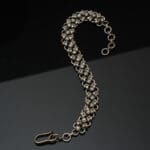 925 Antique Silver chain Bracelet with Pearl BLSS/22