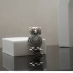 925 Sterling Silver Owl Brooch Elegant & Stylish MISS/293