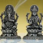 925 Silver Ganesha Laxmi Statue MRTSS/225