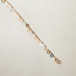18Kt Gold Minimalist chain Bracelet with Charms CBL18/18