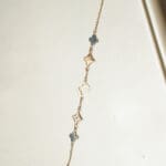 18kt Gold minimalist Charm Bracelt for Gift CBL18/2