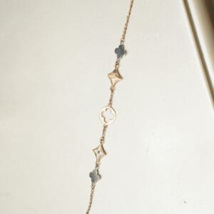 18kt Gold minimalist Charm Bracelt for Gift CBL18/2