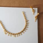 22Kt Gold Itelian Necklace With Earrings ST22/1309