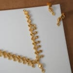 22Kt Gold Necklace With Matching Earrings ST22/1310