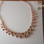 18Kt Rose Gold Necklace With Earrings ST18/481