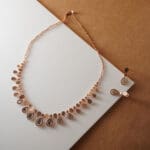 18Kt Rose Gold Necklace With Earrings ST18/481