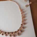 18Kt Rose Gold Necklace With Earrings ST18/481