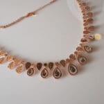 18Kt Rose Gold Necklace With Earrings ST18/481