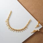 22Kt Gold Itelian Necklace With Earrings ST22/1309