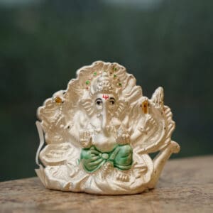 925 Silver Ganesha On Leaf MRTSS/58