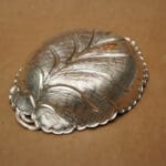 925 Silver Dry fruits Leaf Plate Bowl BWSS/578
