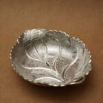 925 Silver Dry fruits Leaf Plate Bowl BWSS/578
