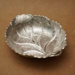 925 Silver Dry fruits Leaf Plate Bowl BWSS/578