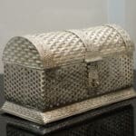 925 Silver Box for Dryfruits & Jewellery Pure Sterling Silver Storage Box BXSZ/7