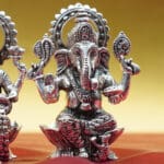 925 Silver Laxmi Ganesha Statue MRTSS/295