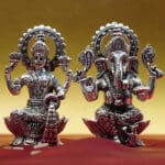 925 Silver Laxmi Ganesha Statue MRTSS/295