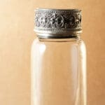 Sterling 915 Silver Antique Glass Bottle MISS/94