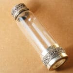 Sterling 915 Silver Antique Glass Bottle MISS/94