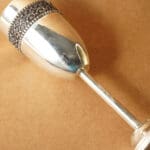 Elegant Sterling 915 Silver Wine Glass Handcrafted Luxury Drinkware GSSS/7