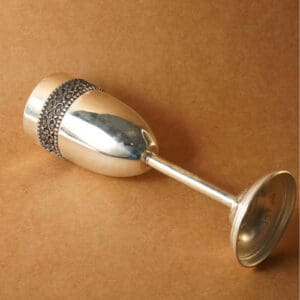 Elegant Sterling 915 Silver Wine Glass Handcrafted Luxury Drinkware GSSS/7