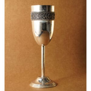 Elegant Sterling 915 Silver Wine Glass Handcrafted Luxury Drinkware GSSS/7