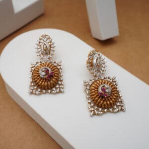 14Kt Gold Diamond Earrings DER14/356