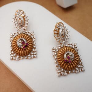 14Kt Gold Diamond Earrings DER14/356