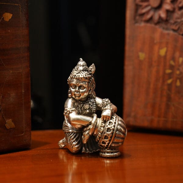 Antique 925 Silver Laddu Gopal MRTSS/218