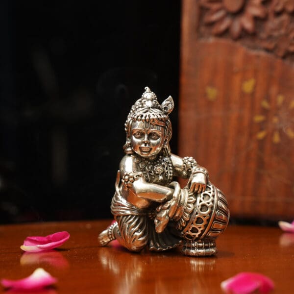 Antique 925 Silver Laddu Gopal MRTSS/218