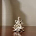 925 Silver Goddess Saraswati Pure Silver Murti for Pooja & Home Temple MRTSS/183