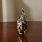 925 Silver Buddha Head Idol Pure Silver Spiritual Home Décor MRTSS/227