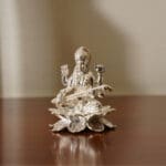 925 Silver Goddess Saraswati Pure Silver Murti for Pooja & Home Temple MRTSS/183