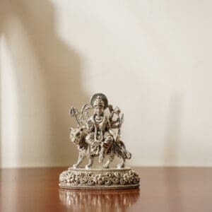 925 Silver Goddess Durga Statue for Diwali & Navratri MRTSS/331
