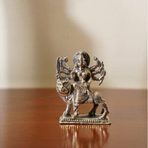 925 Silver Goddess Durga Statue for Diwali & Navratri MRTSS/117