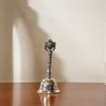 925 Silver Pooja Bell for Mandir with Shankh & Sudarshan Chakra Design MISS/311