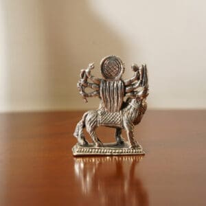 925 Silver Goddess Durga Statue for Diwali & Navratri MRTSS/117