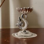 925 Silver Peacock Stand Diya Deepak on Peacock Head DESS/91