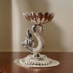 925 Silver Peacock Stand Diya Deepak on Peacock Head DESS/91
