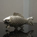 925 Sterling Silver Antique Fish Showpiece Handcrafted Décor MISS/330