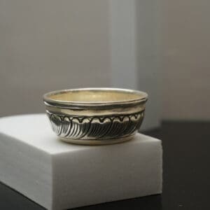 925 Sterling Silver Antique Mini Bowl For Roli Chawal, Pooja & Bhog BWSS/62