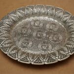 925 Sterling Silver Antique Mini 7" Plate With Floral Engraving PSS/10