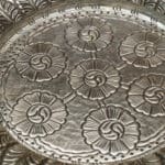 925 Sterling Silver Antique Mini 7" Plate With Floral Engraving PSS/10